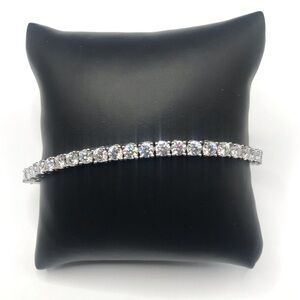 925 Sterling Silver 15CT MOISSANITE Tennis Bracelet size 7” or 7.5”